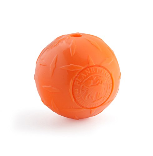  Planet Dog Orbee-Tuff Sol Ball Orange Treat-Dispensing