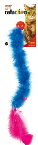 JW Feather Catnip Boa Bouncing