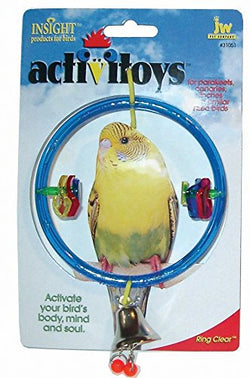 JW Bird Toy Ring Clear