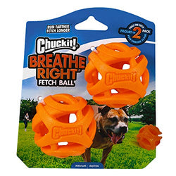 CHUCKIT Breathe Rt Ball Med 2pk